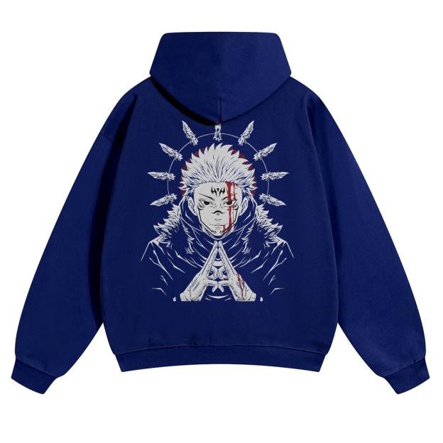 Unisex Casual Anime Print Hoodie