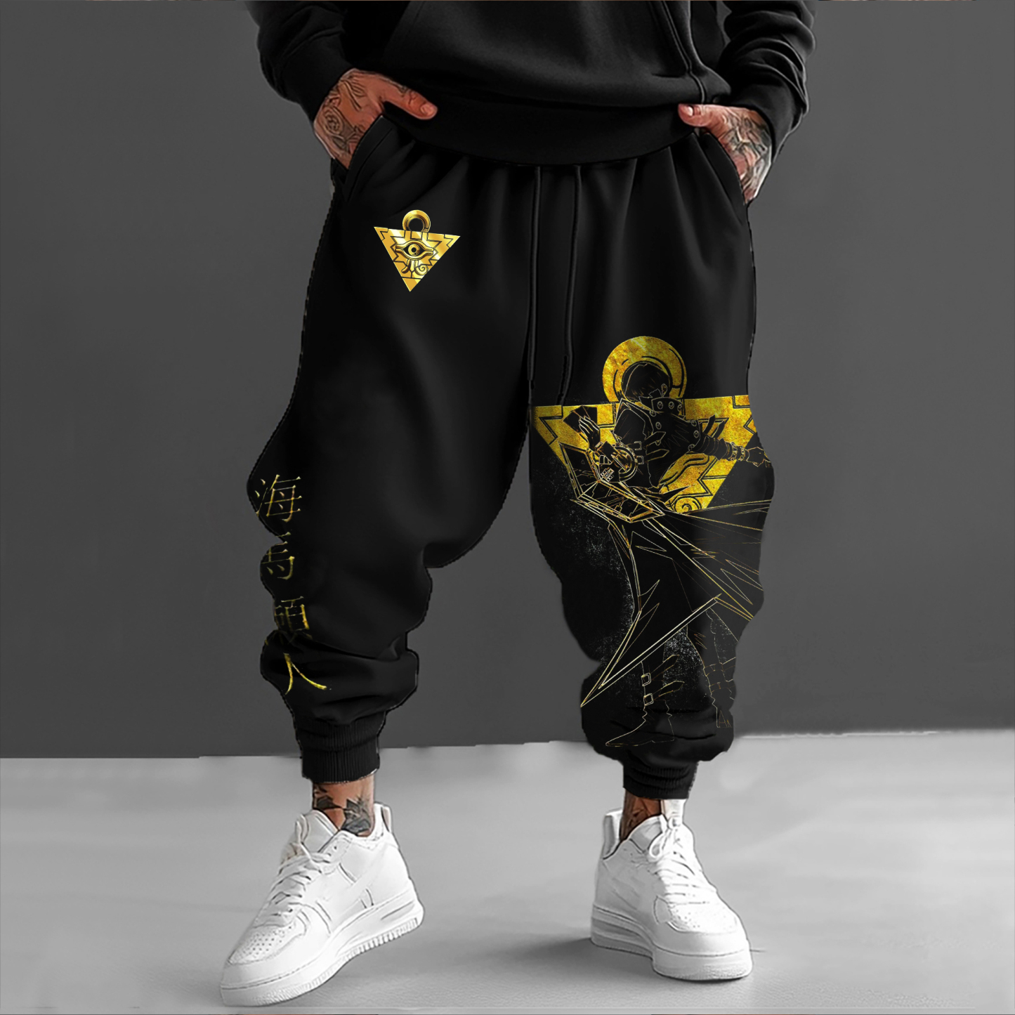 Unisex “Yu-Gi-Oh！” Anime Style Retro Pants
