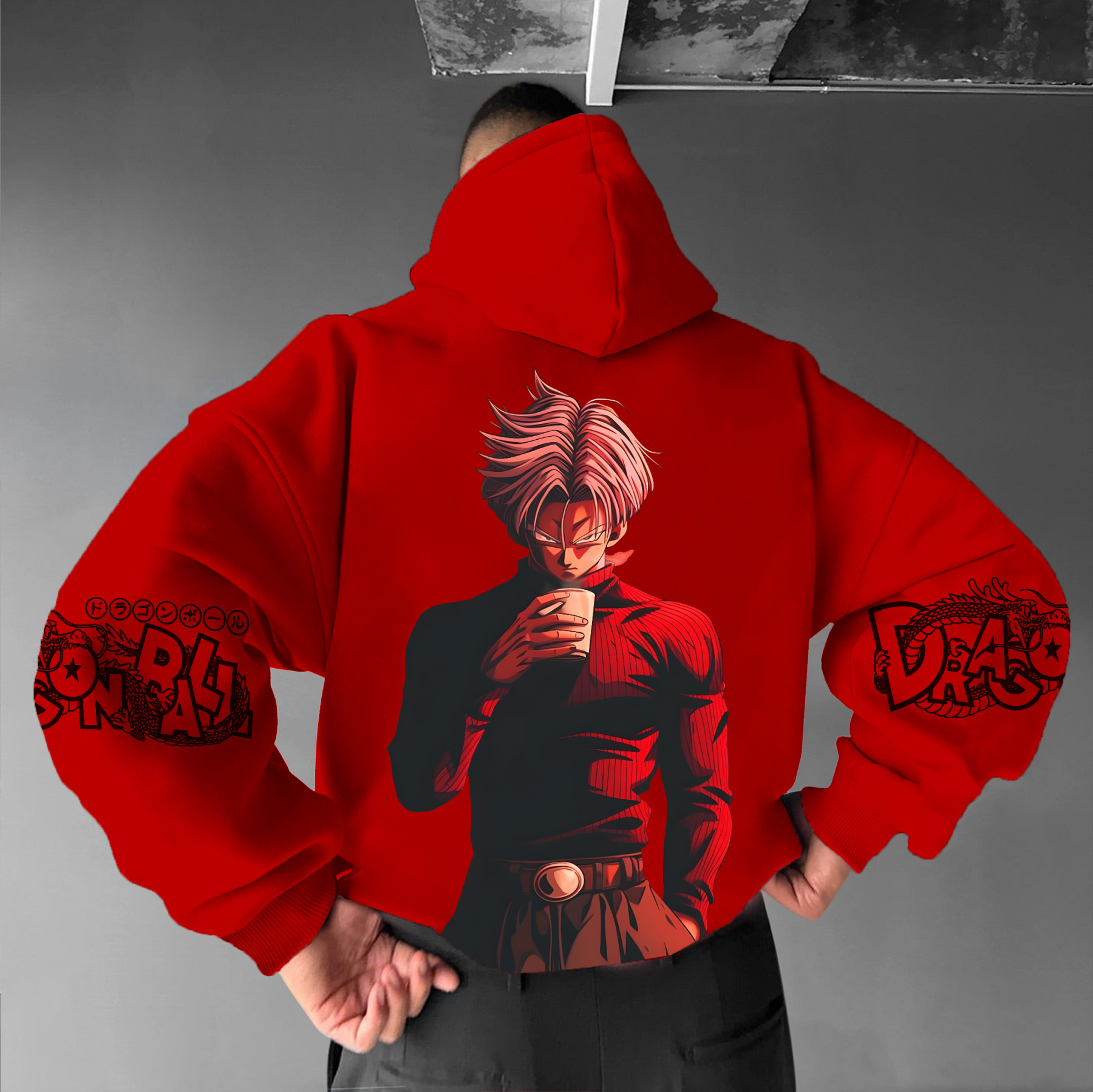 Unisex Anime Graphic Streetwear Vintage Hoodie