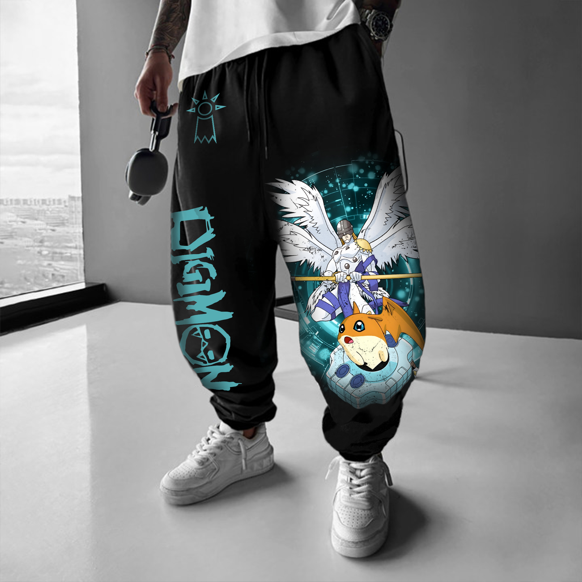 Unisex  “Digimon”  Anime Style Retro Pants