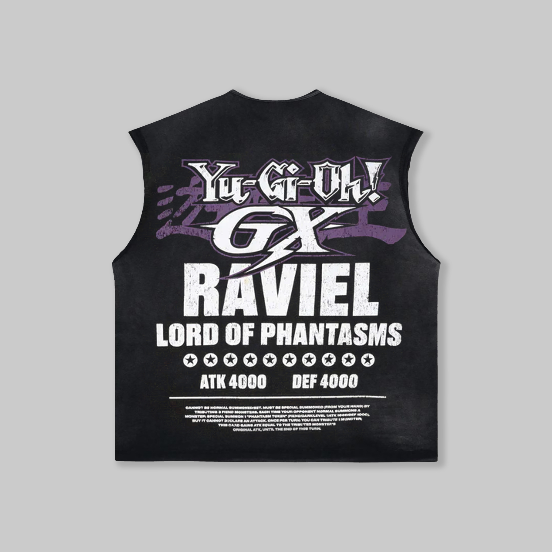 Unisex "Yu-Gi-Oh!" game and anime pattern printed vest