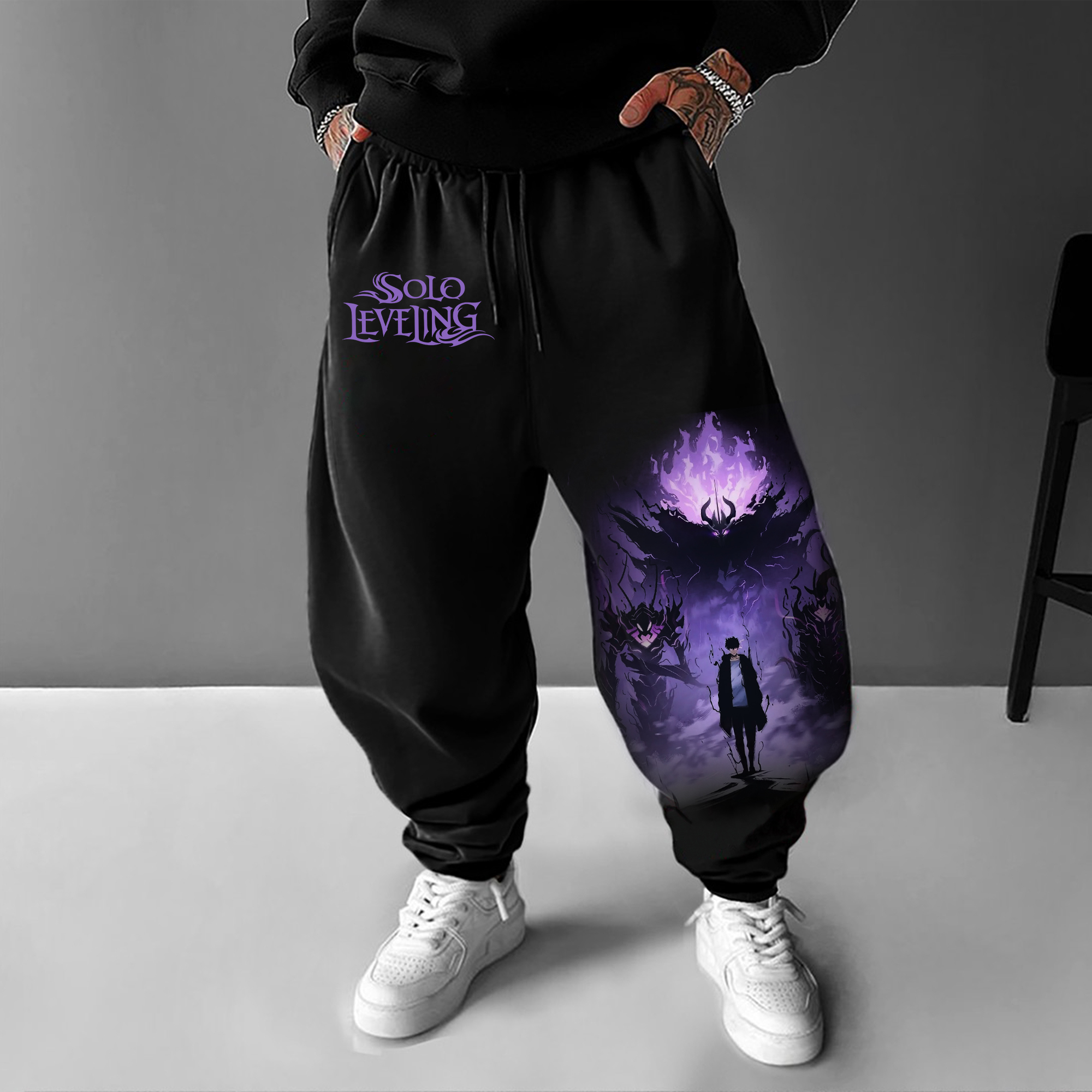 Unisex Casual Anime Streetwear Pants