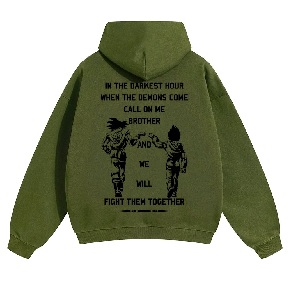 Unisex Anime Graphic Streetwear Vintage Hoodie