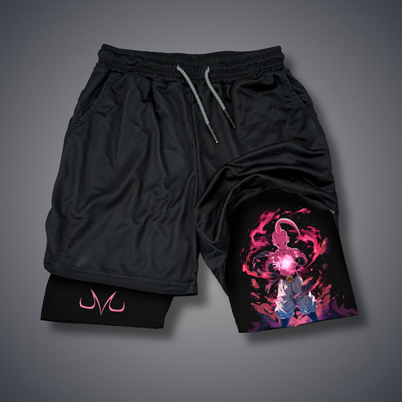 Unisex Casual Anime MAJIN BUU Gym Shorts