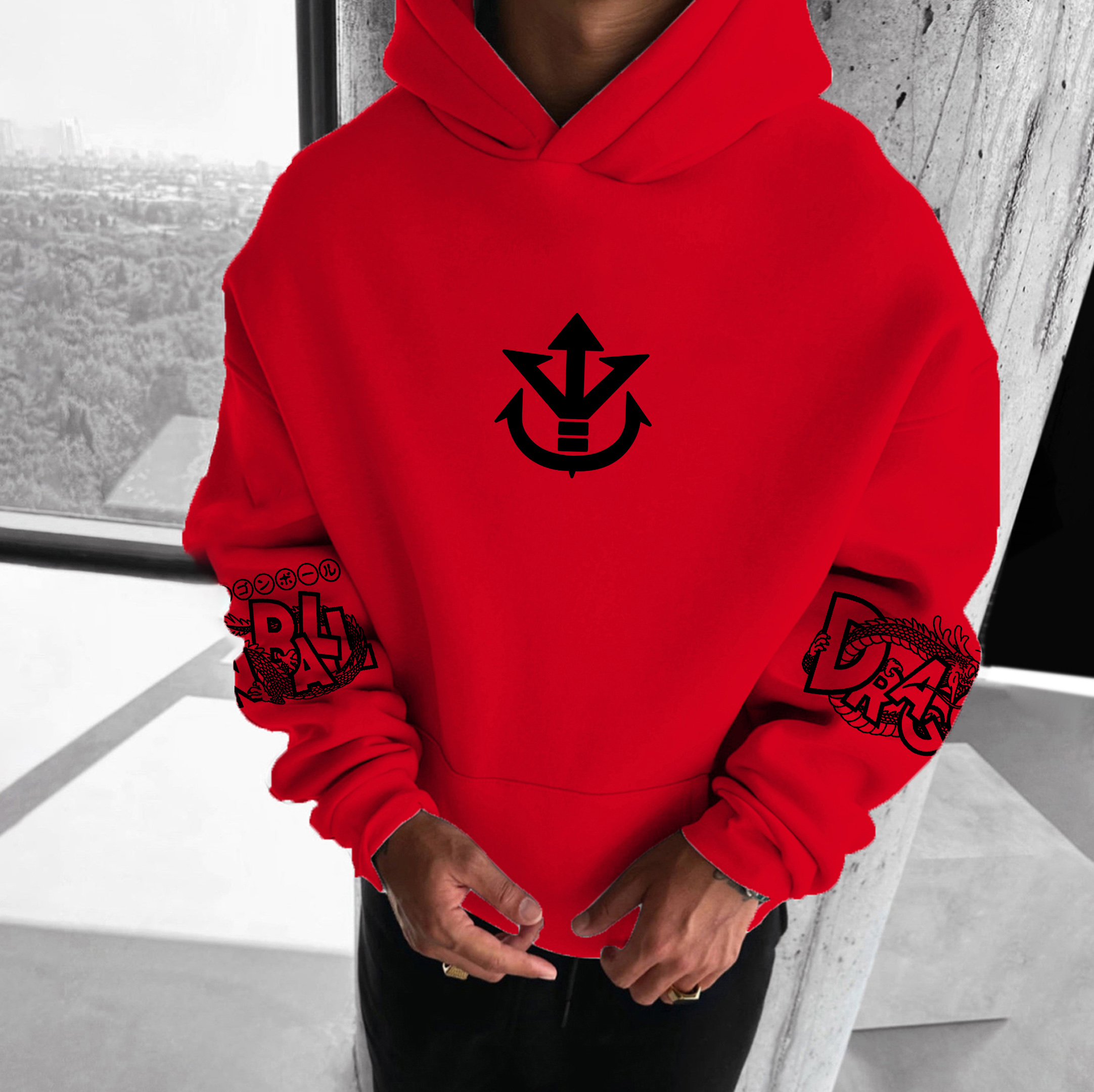 Unisex Anime Graphic Streetwear Vintage Hoodie