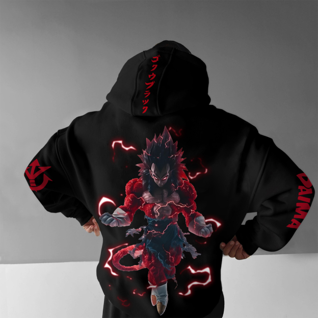 Unisex Anime Print Casual Oversized Hoodie