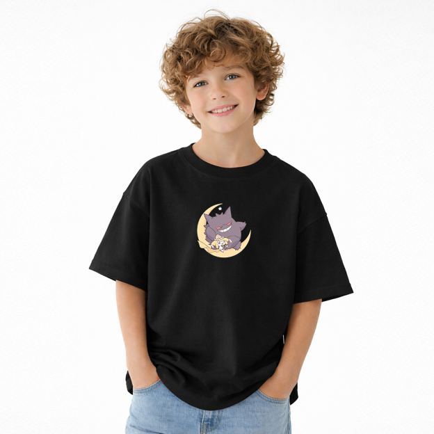 Pokémon Anime Graphic T-Shirt for Kids Cartoon Print Cotton Tee