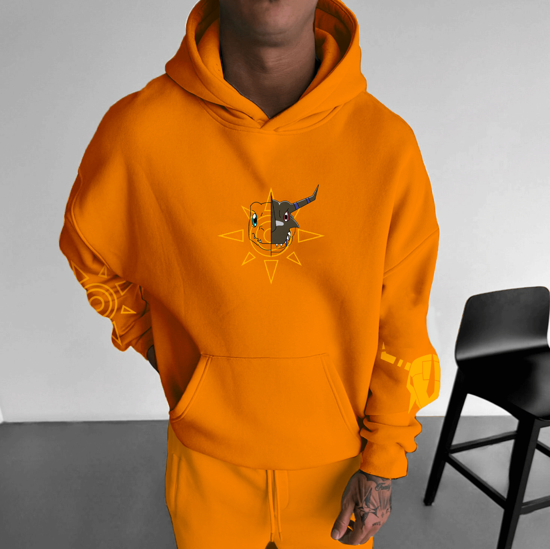 Unisex “Digimon” Anime Graphic Streetwear Vintage Hoodie