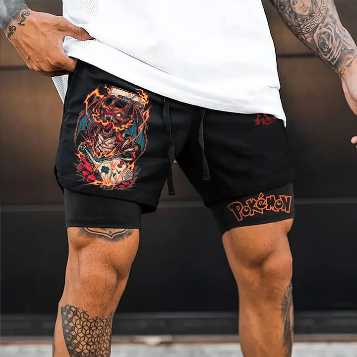 Unisex Casual Anime Streetwear Shorts-Anime x kingdom