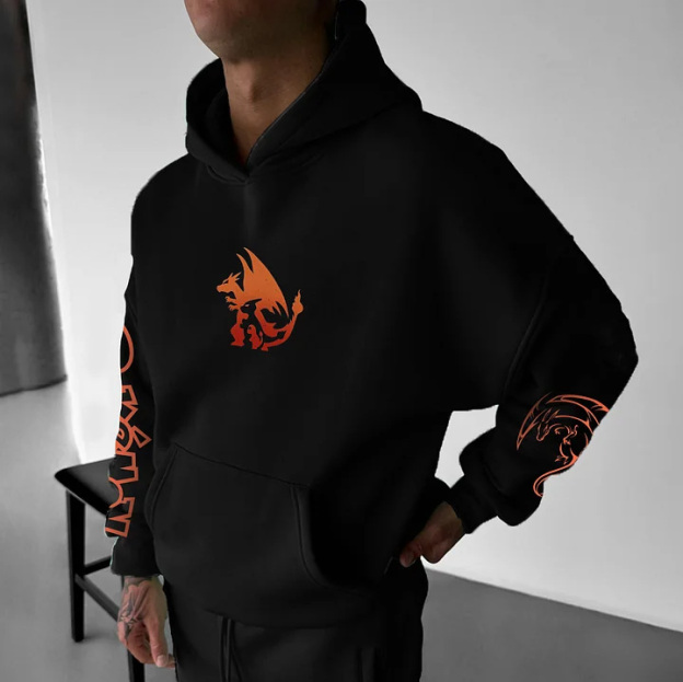 Unisex Anime Graphic Streetwear Vintage Hoodie