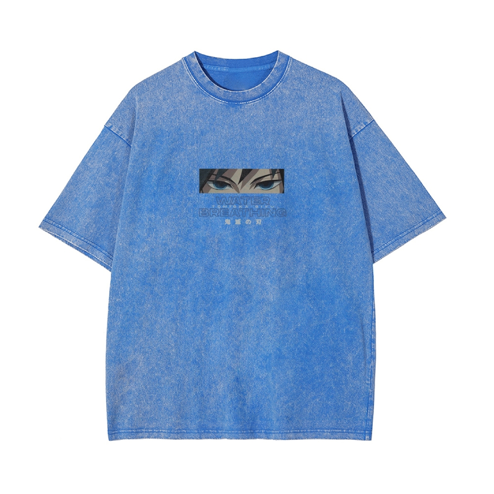 OG Giyu Tomioka Vintage Oversized T-Shirt | Demon Slayer-comicclothing