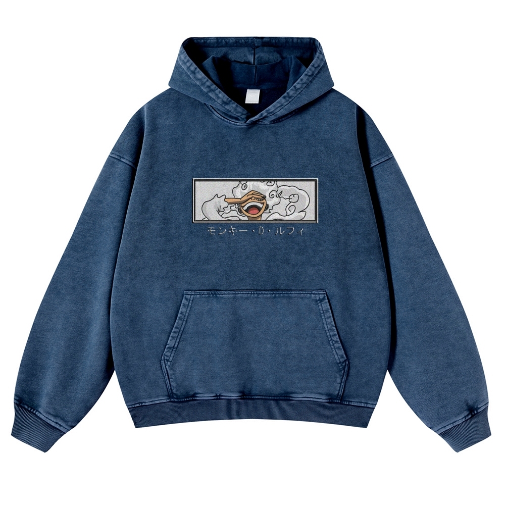 Vintage Washed Hoodie-AnimeClothe