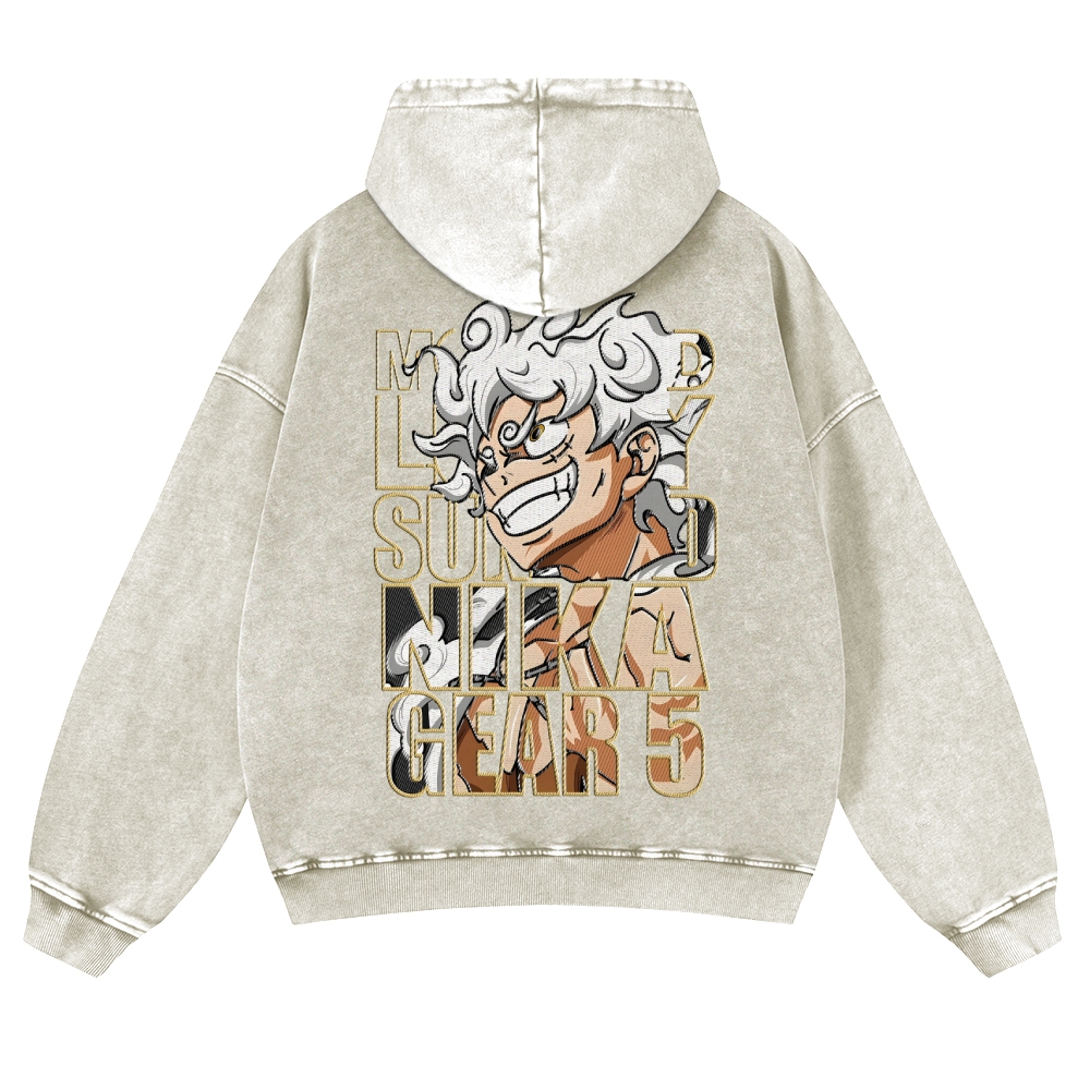 Vintage Washed Hoodie-AnimeClothe