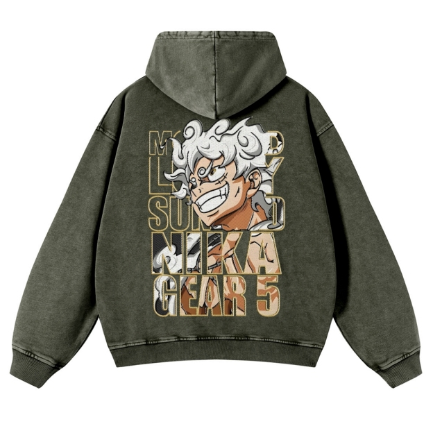 Vintage Washed Hoodie-AnimeClothe