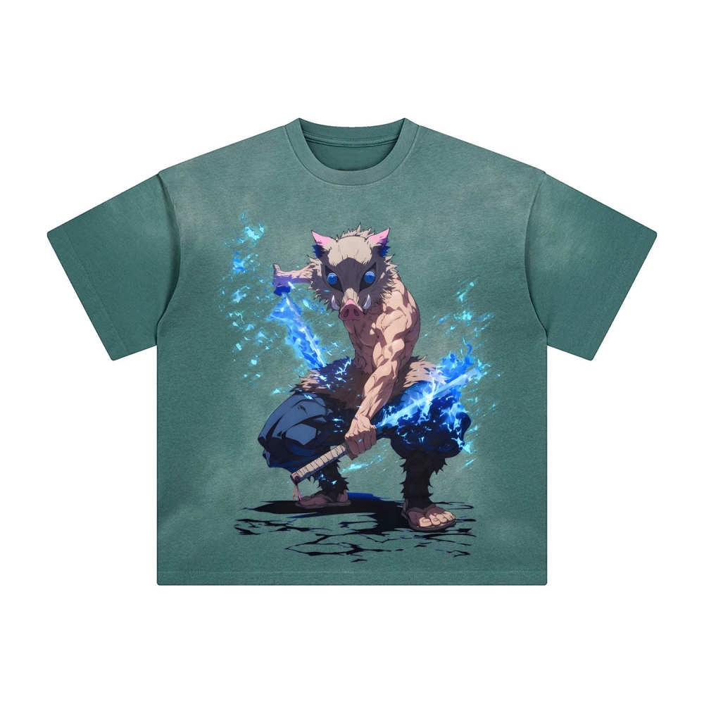 Unisex Vintage Tee丨  Demon Slayer Tee-comicclothing