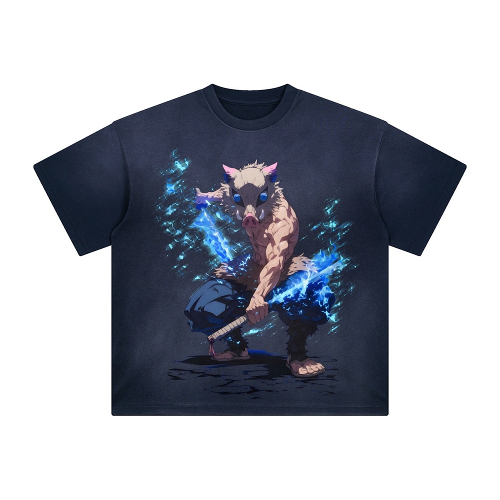 Unisex Vintage Tee丨  Demon Slayer Tee-comicclothing