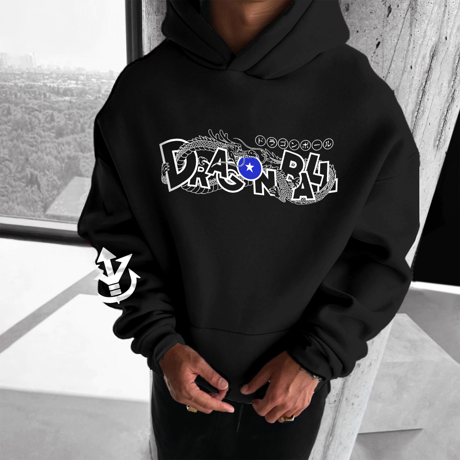 Unisex Anime Print  Casual Oversized Hoodie