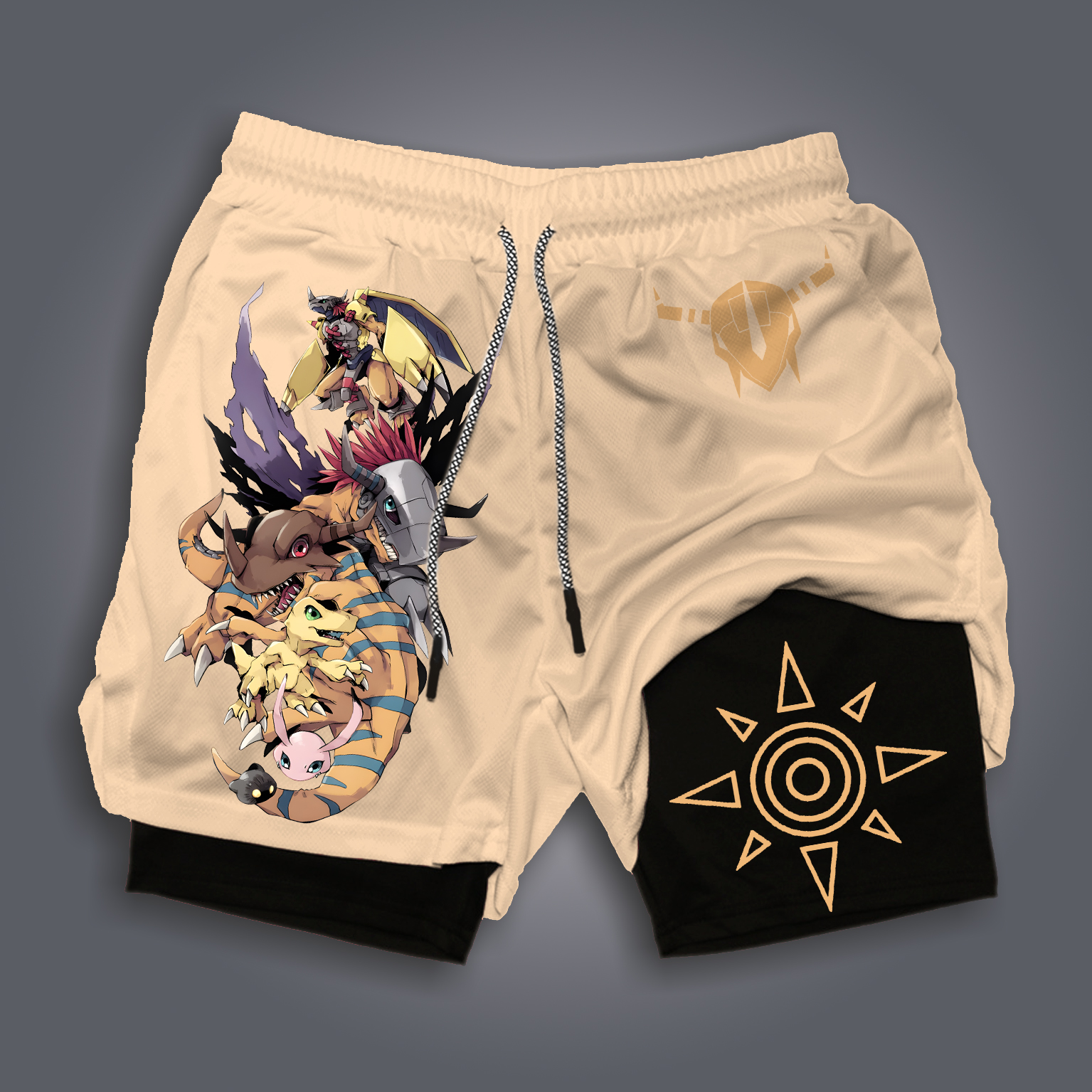 Unisex  “Digimon” Casual Anime Streetwear Shorts-comicclothing