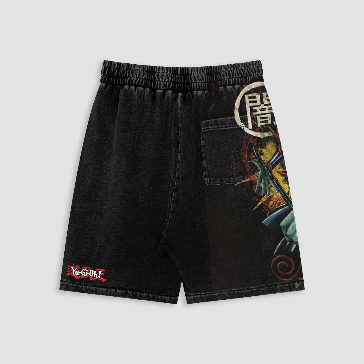Unisex "Yu-Gi-Oh!" game and anime pattern printed shorts