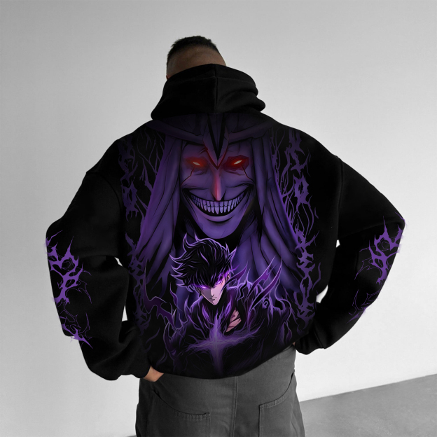 Unisex Anime Graphic Streetwear Vintage Hoodie
