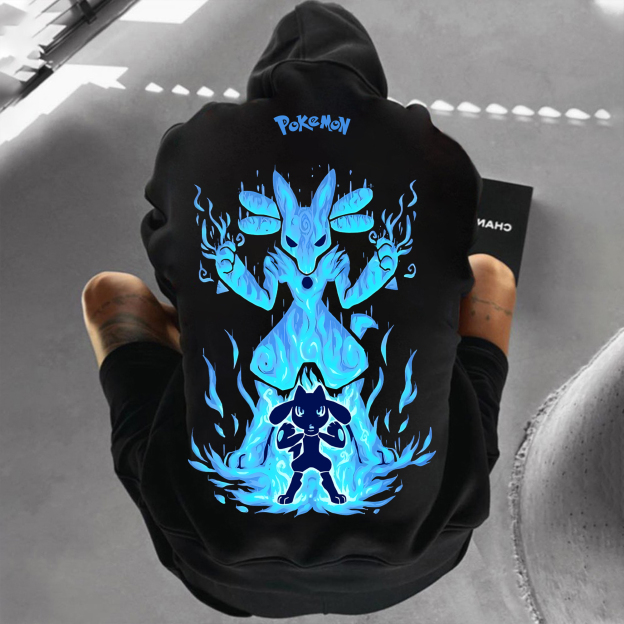 Unisex Anime Graphic Streetwear Vintage Hoodie