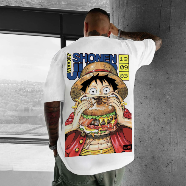 Unisex Anime Inspired Vintage T-Shirt丨