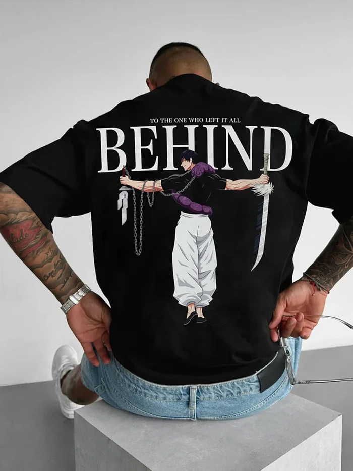 Casual Anime Large Print T-Shirt