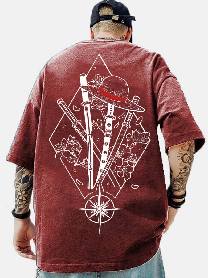 Unisex Anime Inspired Vintage T-Shirt