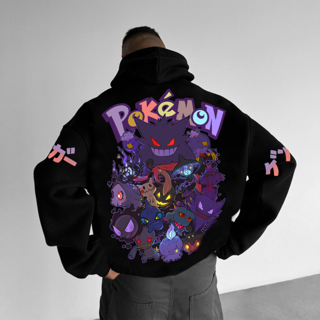 Unisex Anime Graphic Streetwear Vintage Hoodie