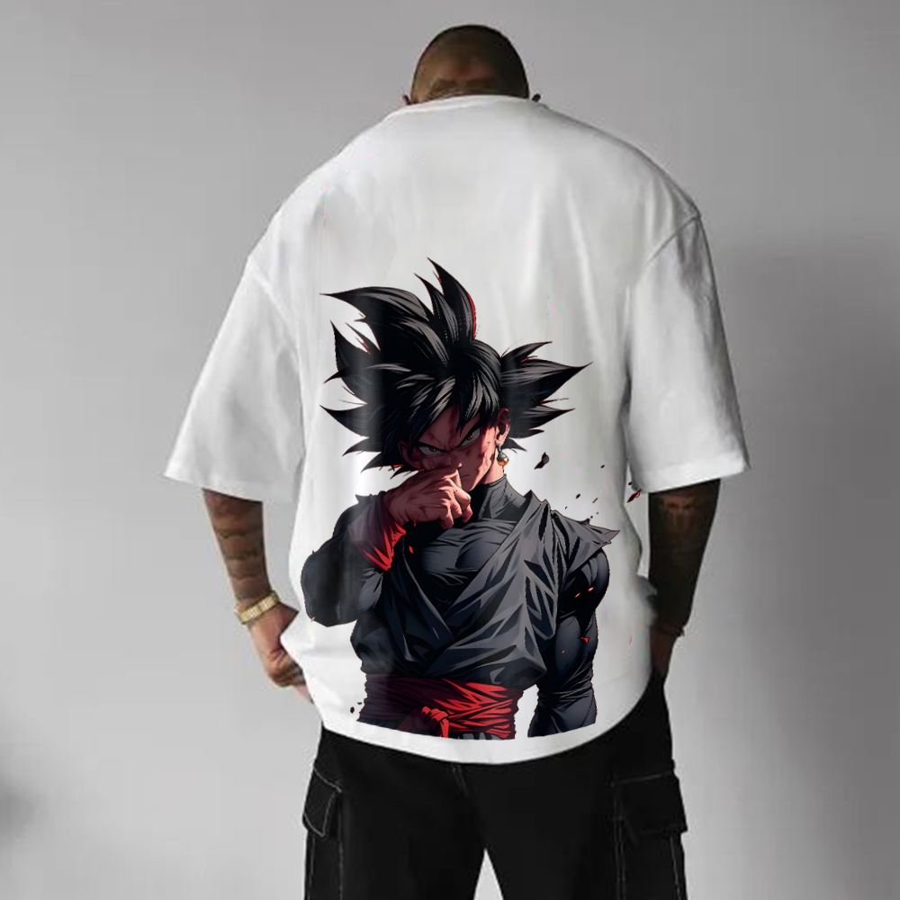 Unisex Oversized Anime Print T-Shirt