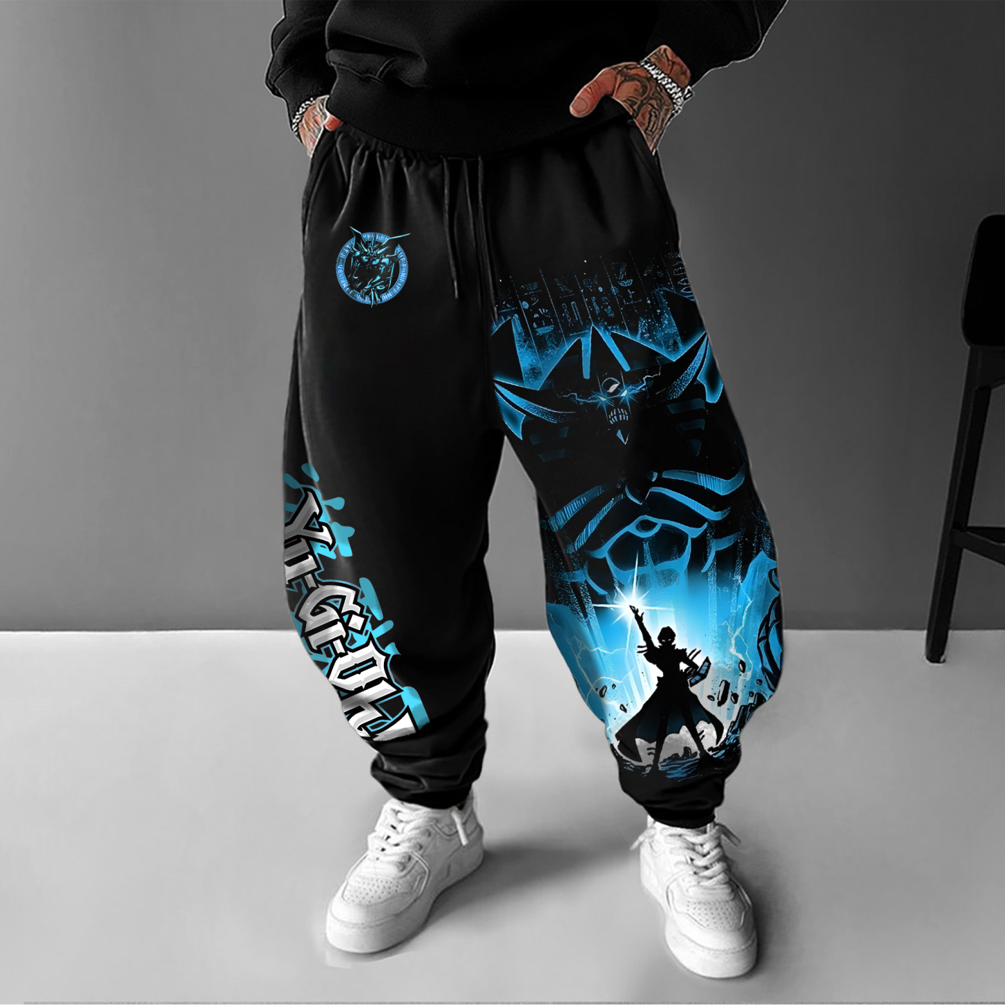 Unisex “Yu-Gi-Oh！” Anime Style Retro Pants