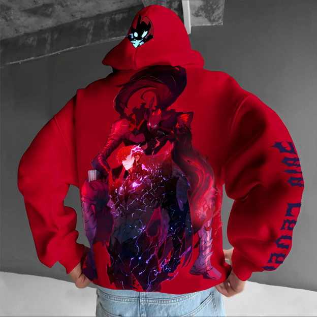 Unisex “Solo Leveling” Anime Graphic Streetwear Vintage Hoodie
