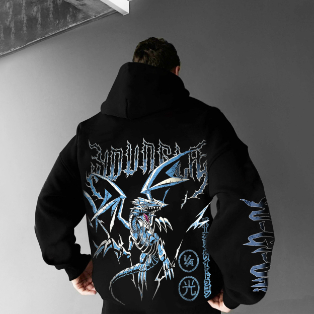Unisex  “Yu-Gi-Oh！”   Anime Style Retro Hoodie