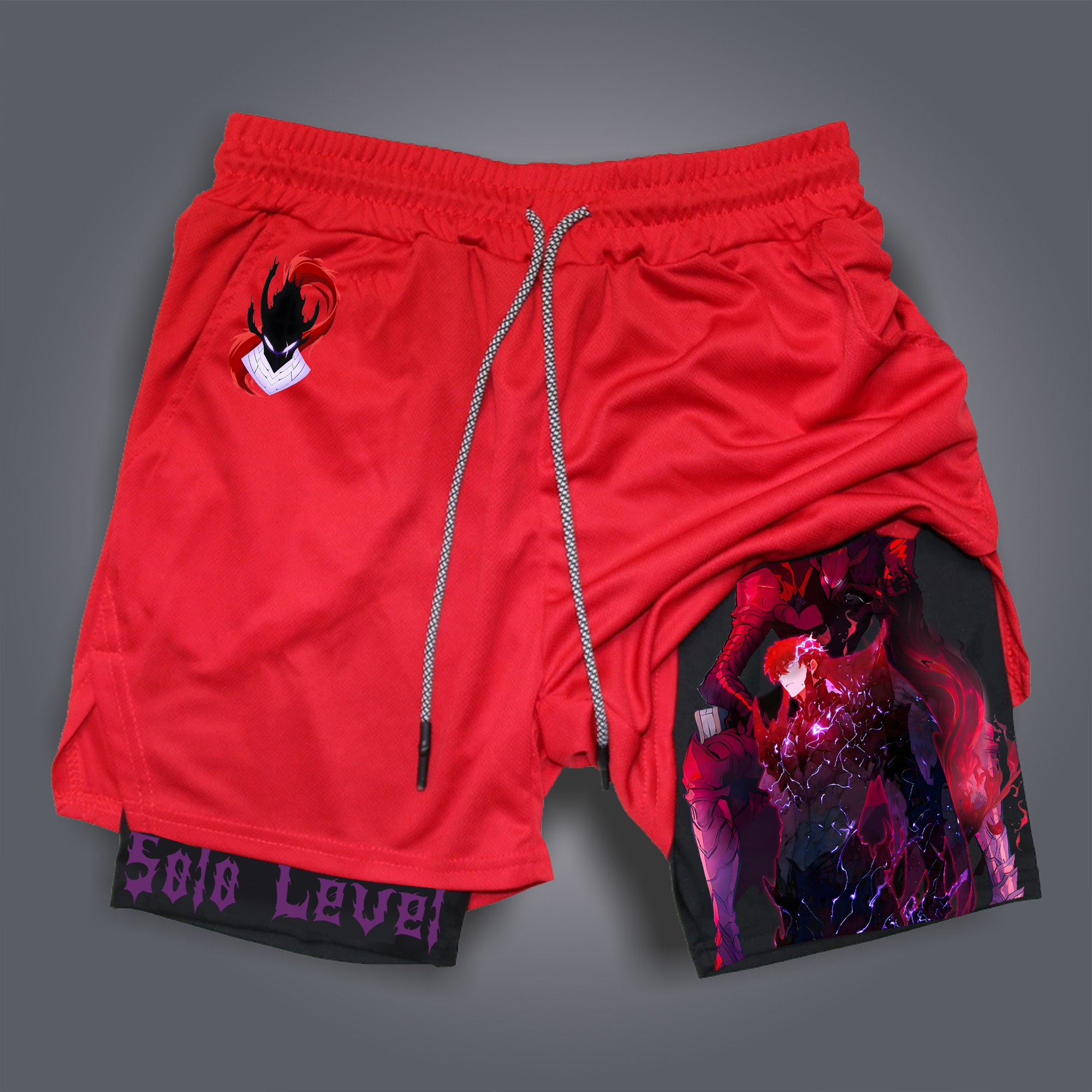 Unisex  “Solo Leveling” Casual Anime Streetwear Shorts-comicclothing