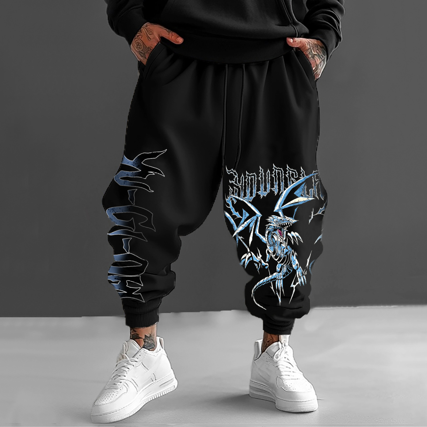 Unisex “Yu-Gi-Oh！” Anime Style Retro Pants