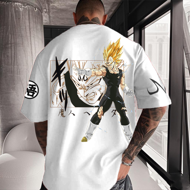 Unisex Anime Inspired Vintage Short-sleeved T-Shirt