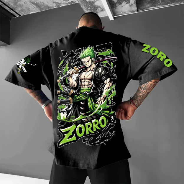 Unisex Anime Inspired Vintage T-Shirt丨