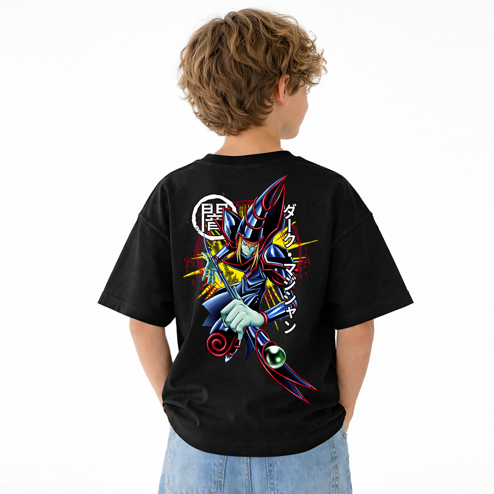 Yu-Gi-Oh! Anime Graphic T-Shirt for Kids Cartoon Print Cotton Tee