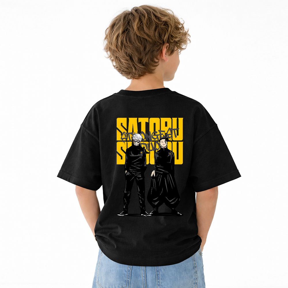 Jujutsu Kaisen Anime Graphic T-Shirt for Kids Cartoon Print Cotton Tee