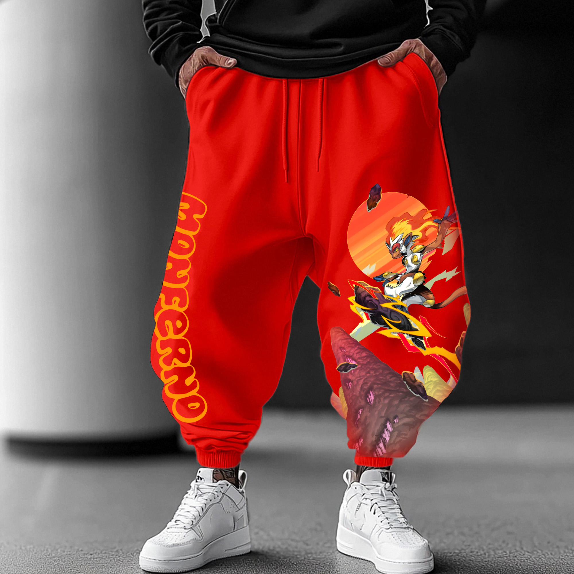 Unisex Casual Anime Streetwear Pants