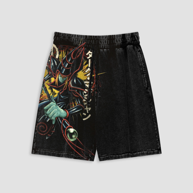 Unisex "Yu-Gi-Oh!" game and anime pattern printed shorts