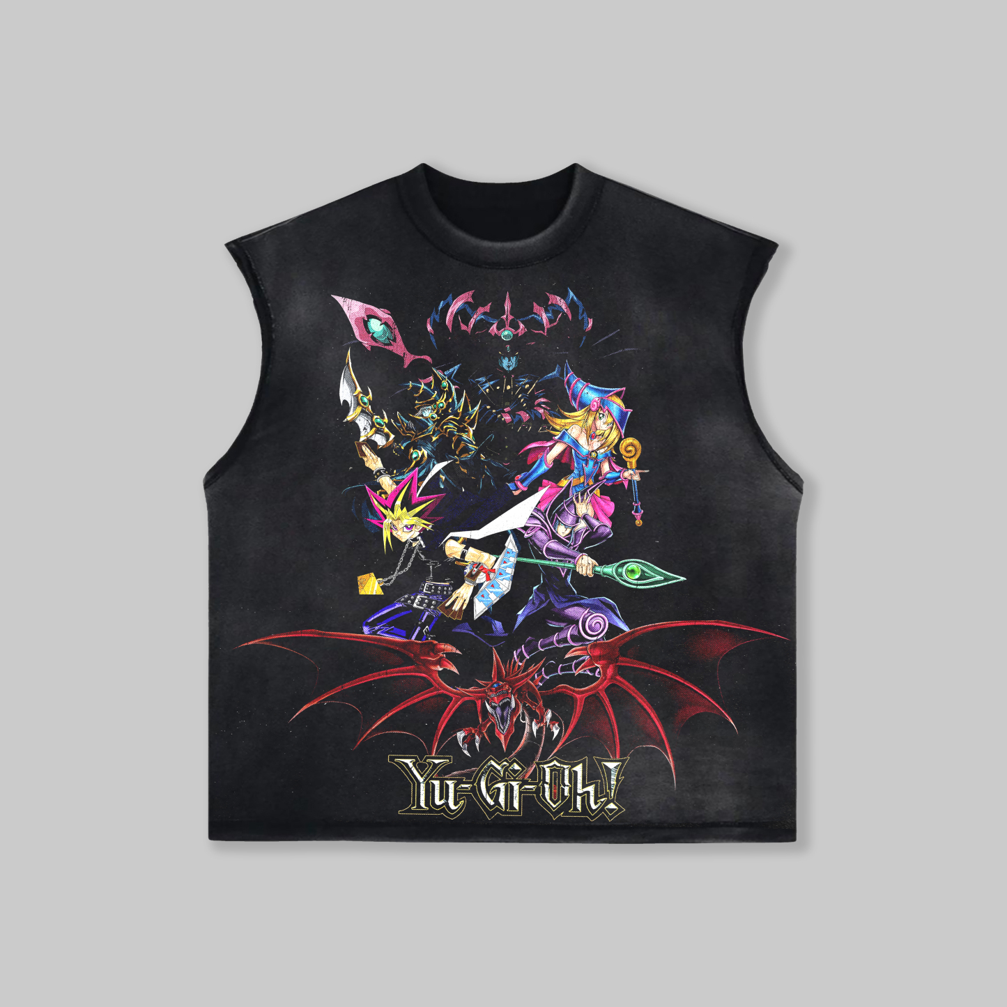 Unisex "Yu-Gi-Oh!" game and anime pattern printed vest