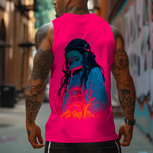 Unisex  “Demon Slayer” Casual Anime  Tank Top-comicclothing