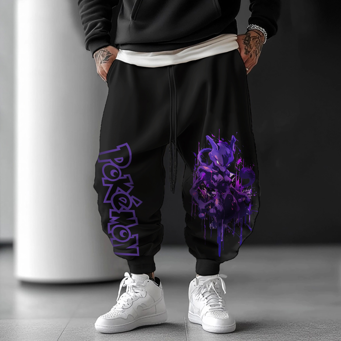 Unisex  Casual Anime Streetwear Pants-comicclothing
