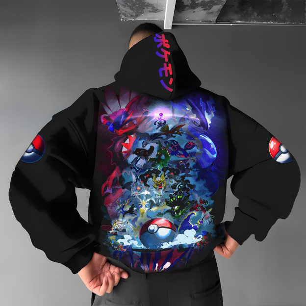 Unisex Anime Graphic Streetwear Vintage Hoodie