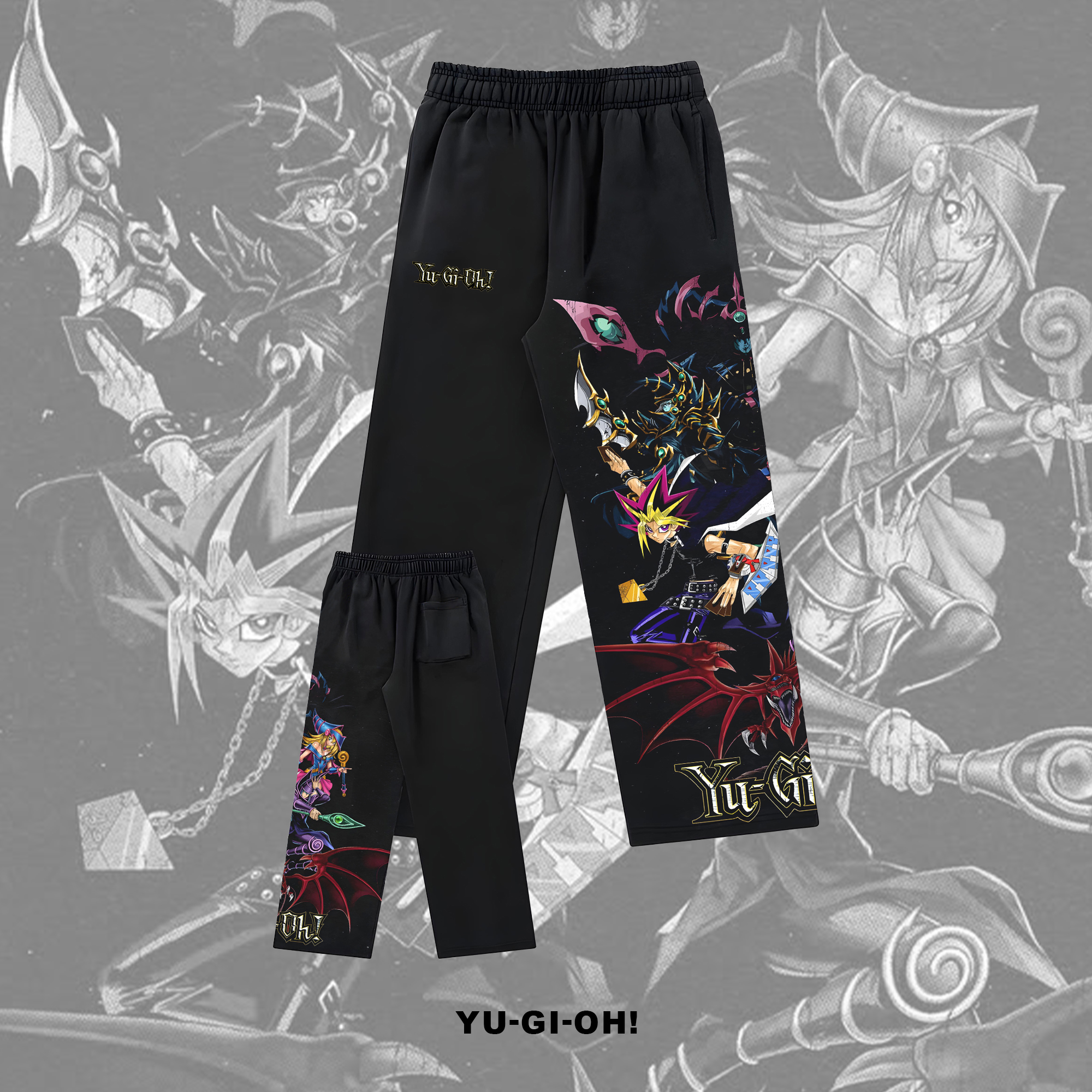 Unisex "Yu-Gi-Oh!" Game Anime Graphic Print Pants
