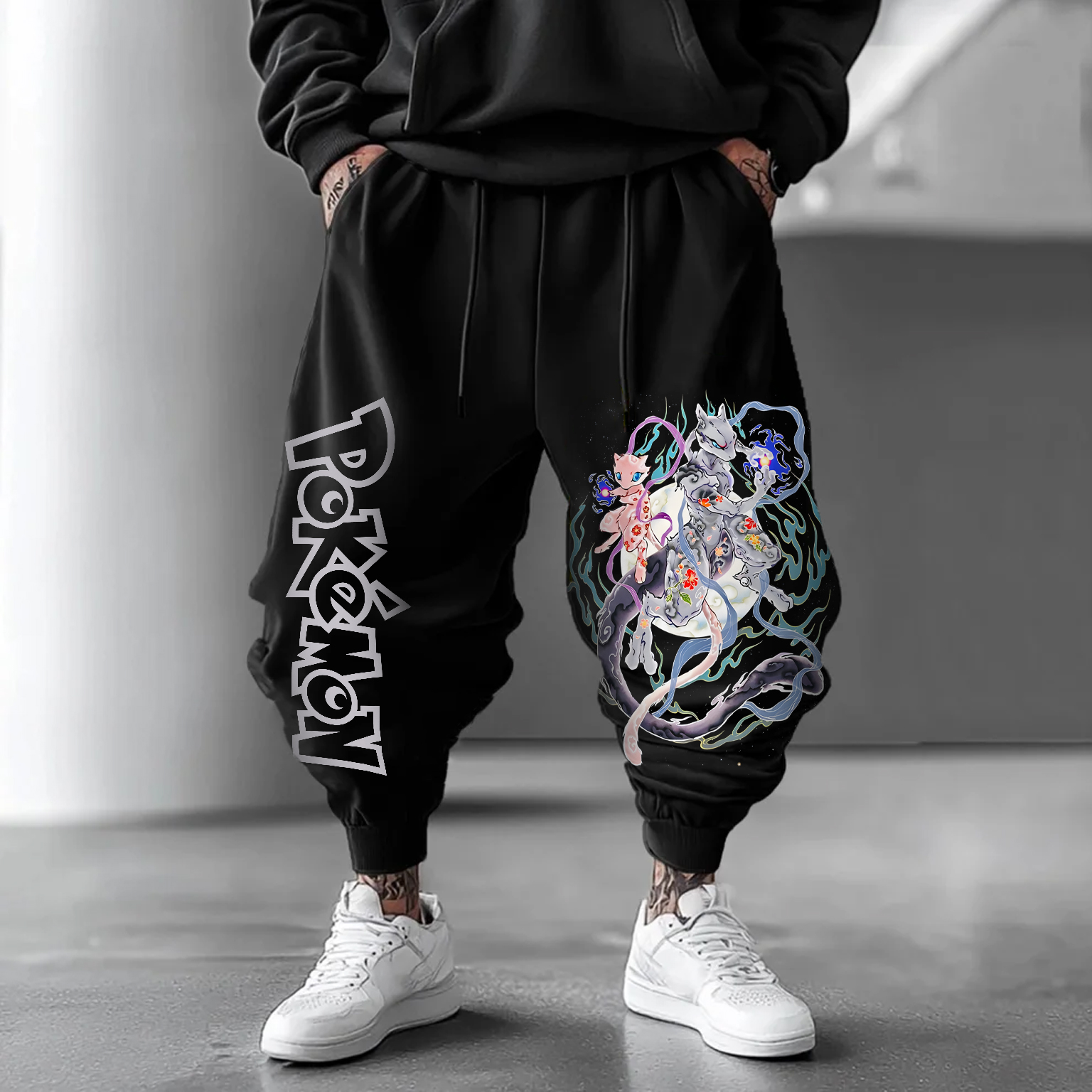Unisex  Casual Anime Streetwear Pants-comicclothing