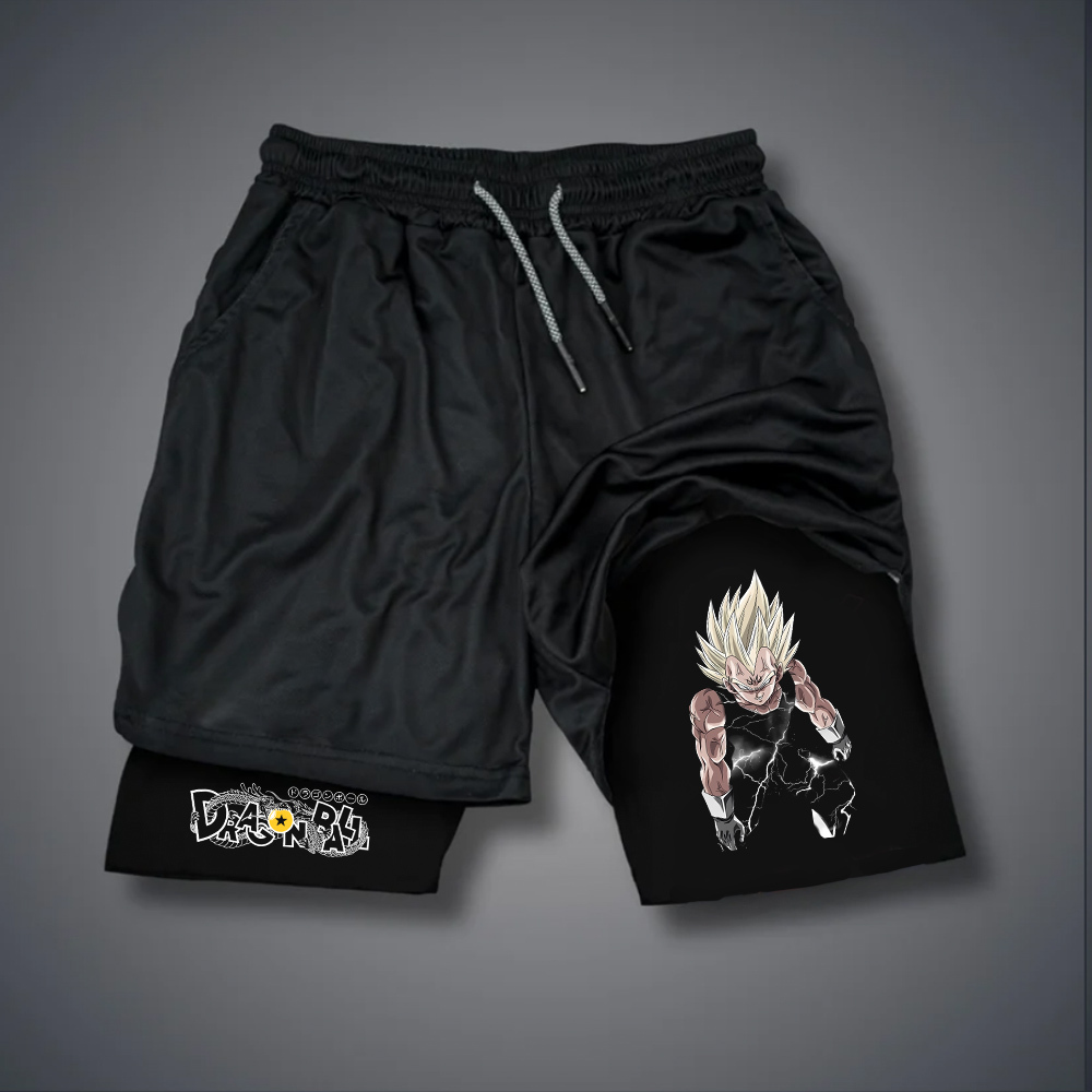 Casual Dragon Ball Anime Printed Gym Shorts