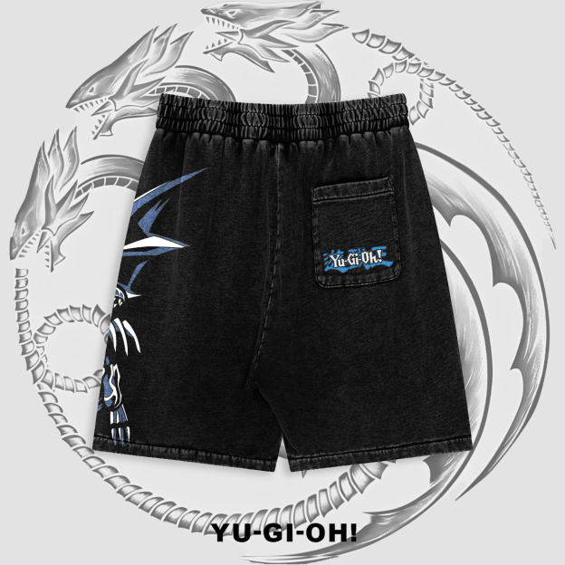 Unisex "Yu-Gi-Oh!" game and anime pattern printed shorts