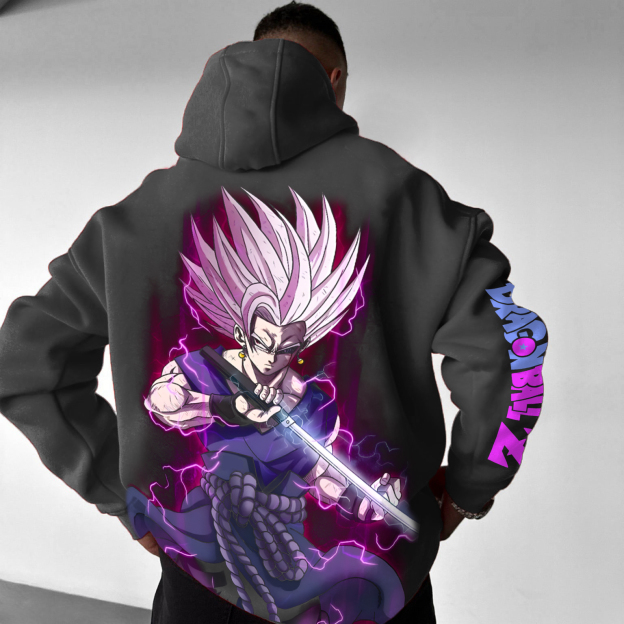 Unisex Anime Print Casual Oversized Hoodie